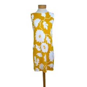 Ronni Nicole Yellow and white Floral Sleeveless Dress L